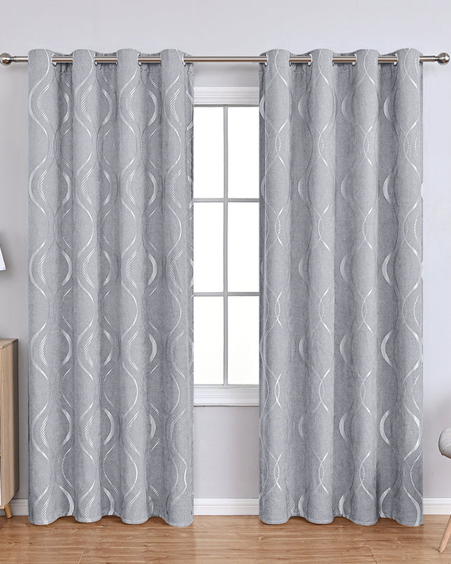 Elegancka kwitowa harmonia – nowoczesne zasłony chenilowe 7