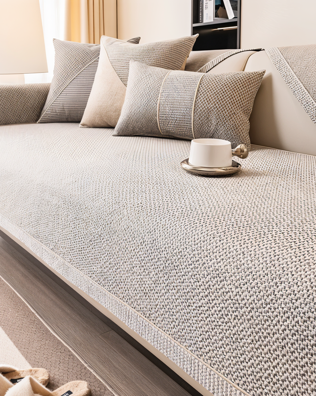 Elegancka osłona na sofę odporna na ścieranie i zarysowania! 0