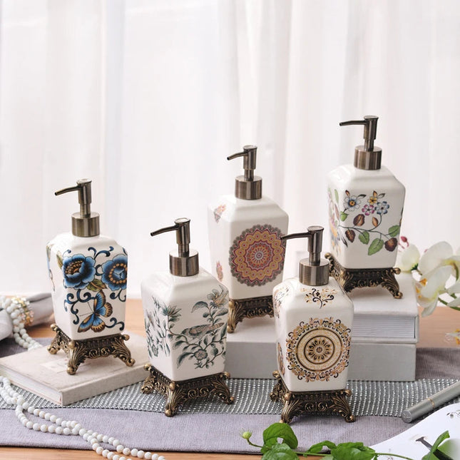 Elegancki Dozownik Do Mydła z Żywicy do Łazienki – Nowoczesny Pojemnik na Mydło w Płynie, Stylowy Design 2