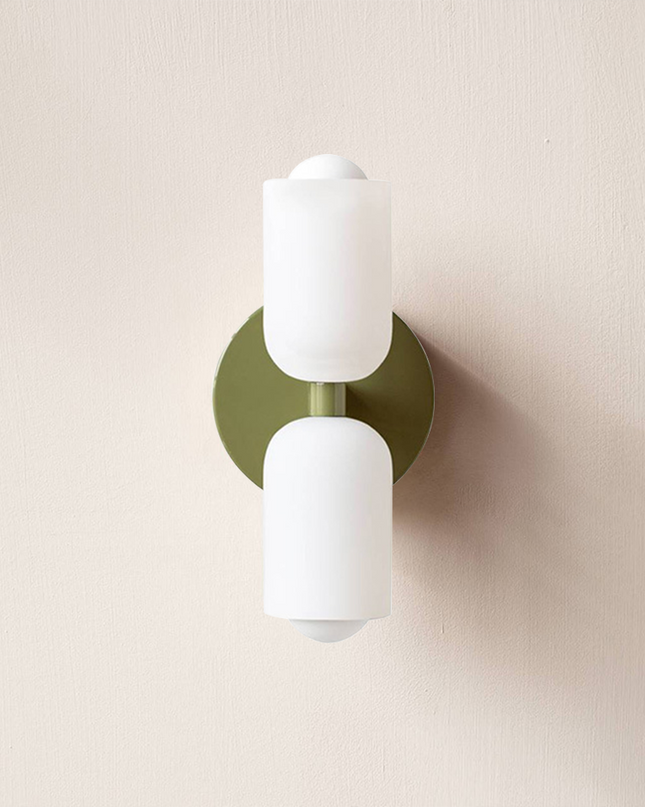 Elegancki Kinkiet Ścienny Akrylowy z Podświetleniem Góra-Dół Kremowo-Biały do Salonu i Sypialni 5