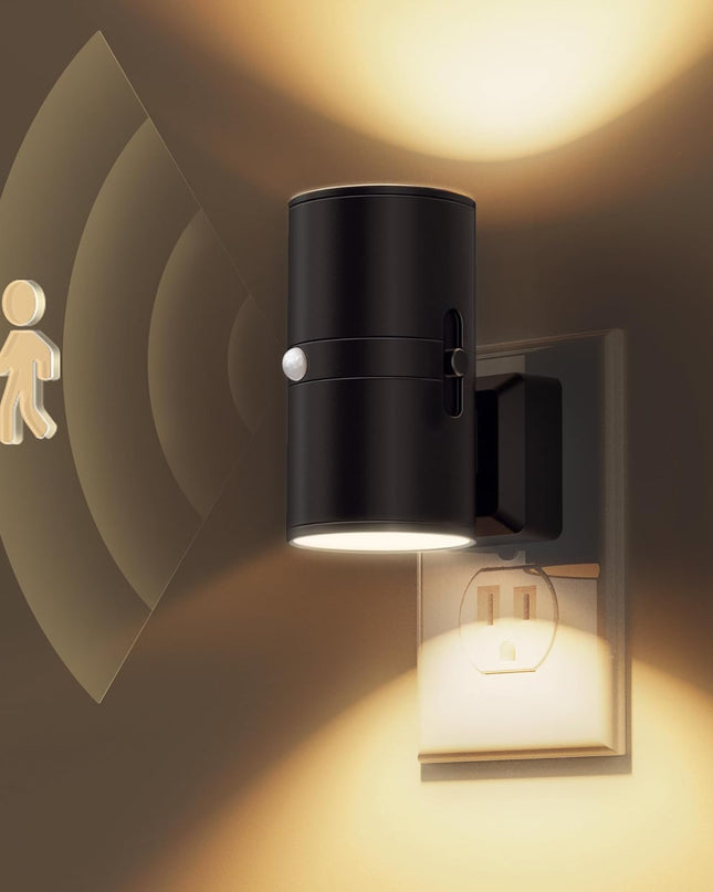 Elegancki Kinkiet Ścienny LED Alova z Dwiema Funkcjami Oświetlenia – Czarny Kinkiet do Wnętrz 0
