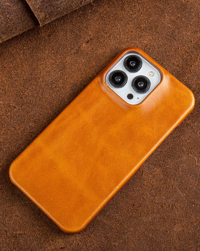 Eleganckie Etui na Telefon iPhone 13 z Olejowoskowej Skóry – Kompatybilne z MagSafe, Ochrona Przed Zabrudzeniami i Zadrapaniami 6