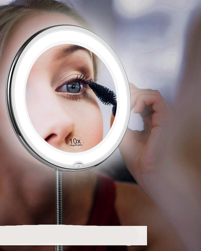 Eleganckie Lusterko Powiększające LED z Elastyczną Szyją – Idealne do Makijażu 0