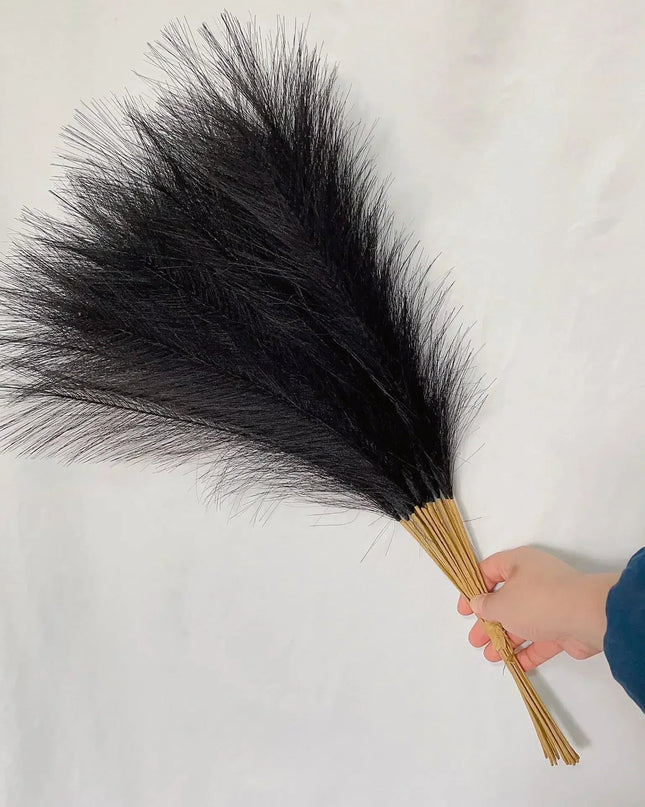 Eleganckie sztuczne pióra pampasowe do dekoracji 0