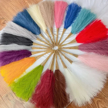 Eleganckie sztuczne pióra pampasowe do dekoracji 1