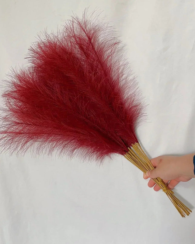 Eleganckie sztuczne pióra pampasowe do dekoracji 16
