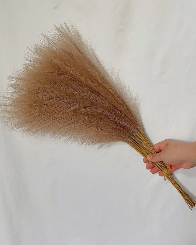Eleganckie sztuczne pióra pampasowe do dekoracji 2
