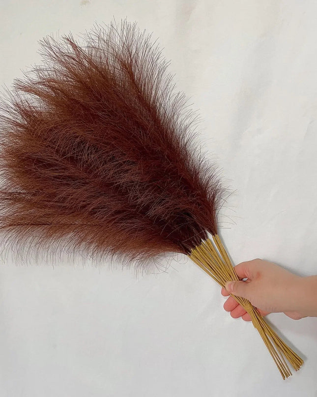 Eleganckie sztuczne pióra pampasowe do dekoracji 4