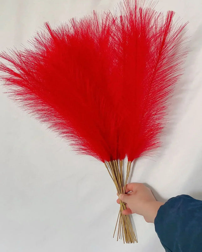 Eleganckie sztuczne pióra pampasowe do dekoracji 7