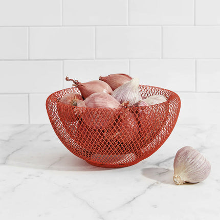 ElegantMesh | Dwuścienny stalowy kosz na owoce zapewniający wentylację i styl 8