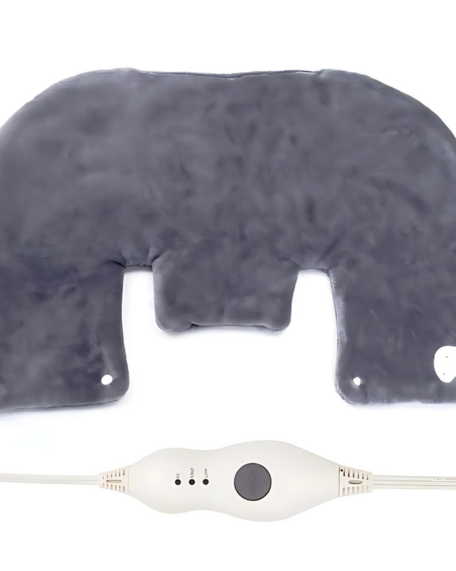 Elektryczna Podkładka Grzewcza na Ramiona z Miękkiego Polaru – 3 Poziomy Temperatury, Automatyczne Wyłączanie, Antypoślizgowa 0