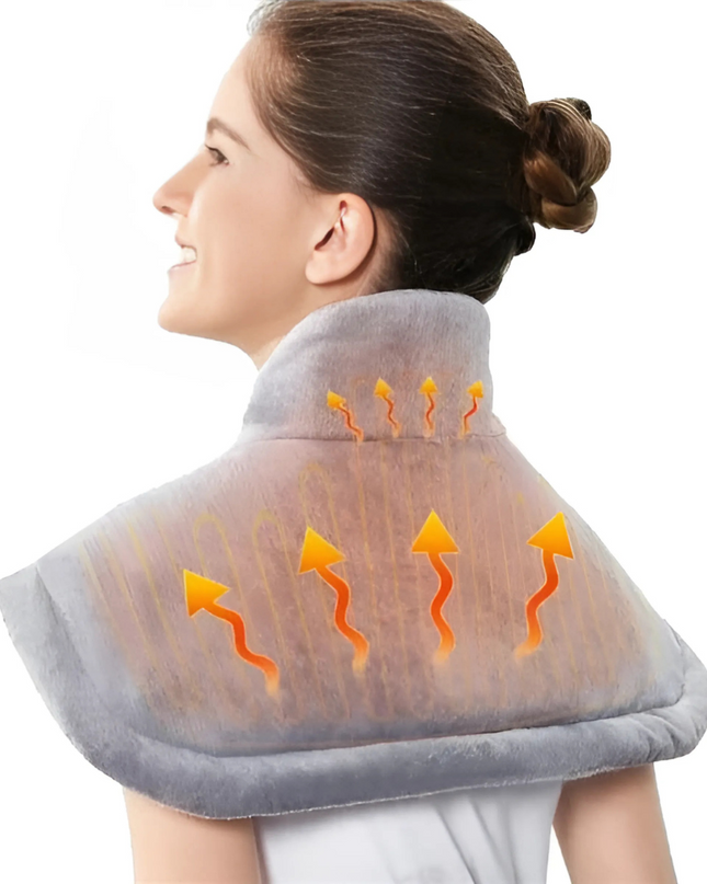 Elektryczna Podkładka Grzewcza na Ramiona z Miękkiego Polaru – 3 Poziomy Temperatury, Automatyczne Wyłączanie, Antypoślizgowa 1