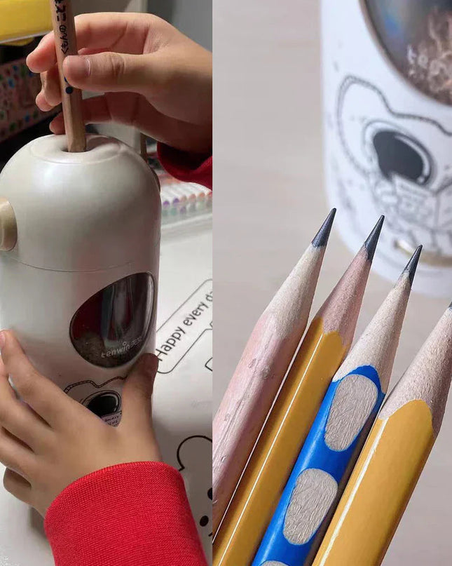 Elektryczna temperówka do ołówków z automatycznym zatrzymaniem – Futurystyczny design astronauty 2