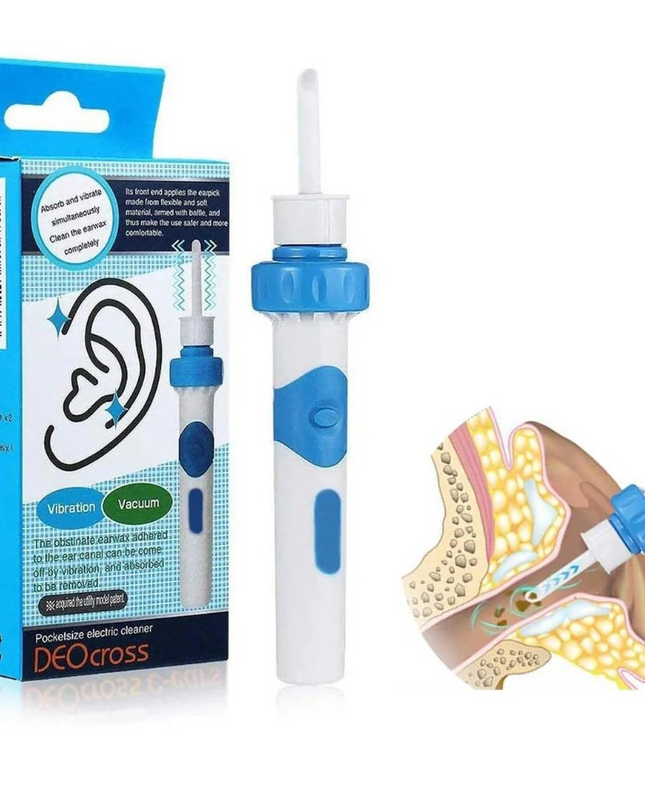 Elektryczny Czyścik do Uszu – Bezpieczne i Delikatne Czyszczenie Woskowiny, Precyzyjna Konstrukcja, Higieniczne Materiały 0