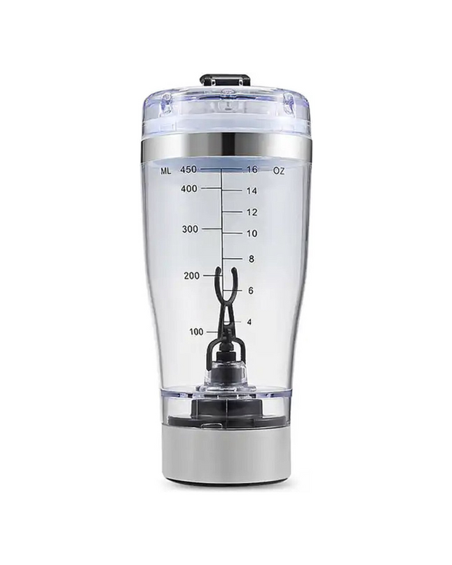 Elektryczny Kubek Shaker 450ml z Technologią Miksowania - Bezgrudkowy, USB, Bez BPA, Łatwe Czyszczenie 0