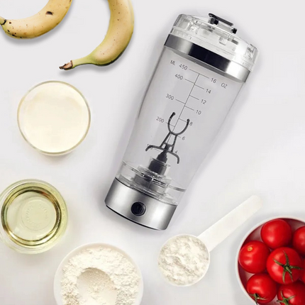 Elektryczny Kubek Shaker 450ml z Technologią Miksowania - Bezgrudkowy, USB, Bez BPA, Łatwe Czyszczenie 2