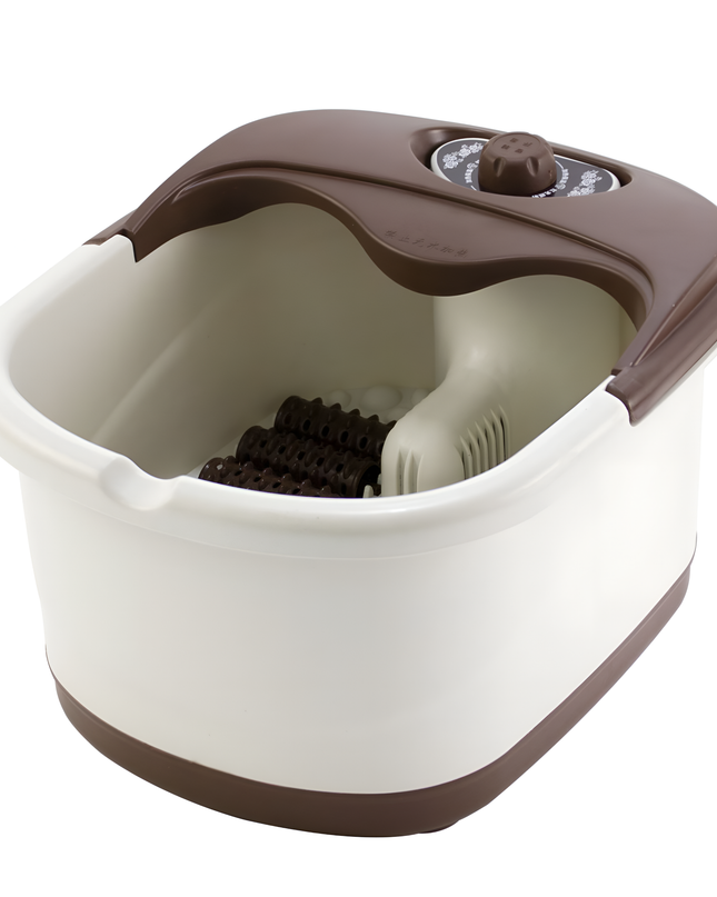 Elektryczny Masażer do Stóp Wodny z Podgrzewaniem i Rolkami Masującymi – Ergonomiczne Urządzenie do Masażu Stóp w Domowym Spa 0