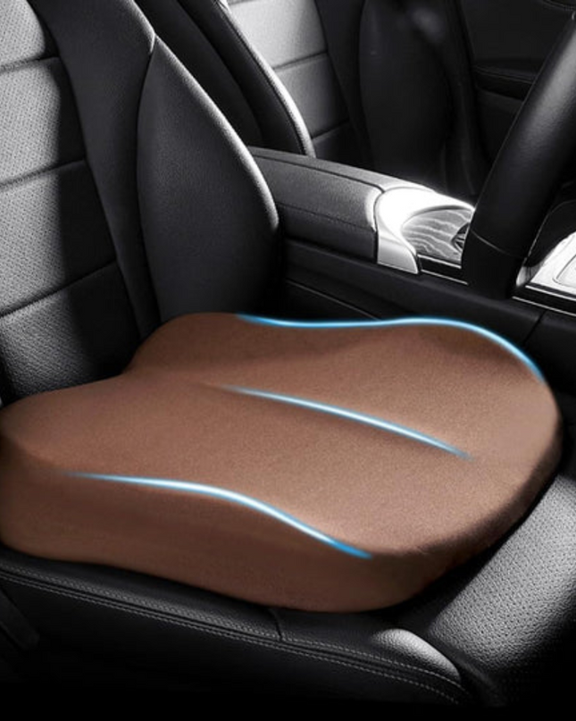Ergonomiczna poduszka na fotel samochodowy z pianki memory zapewniająca wygodę i wsparcie 1