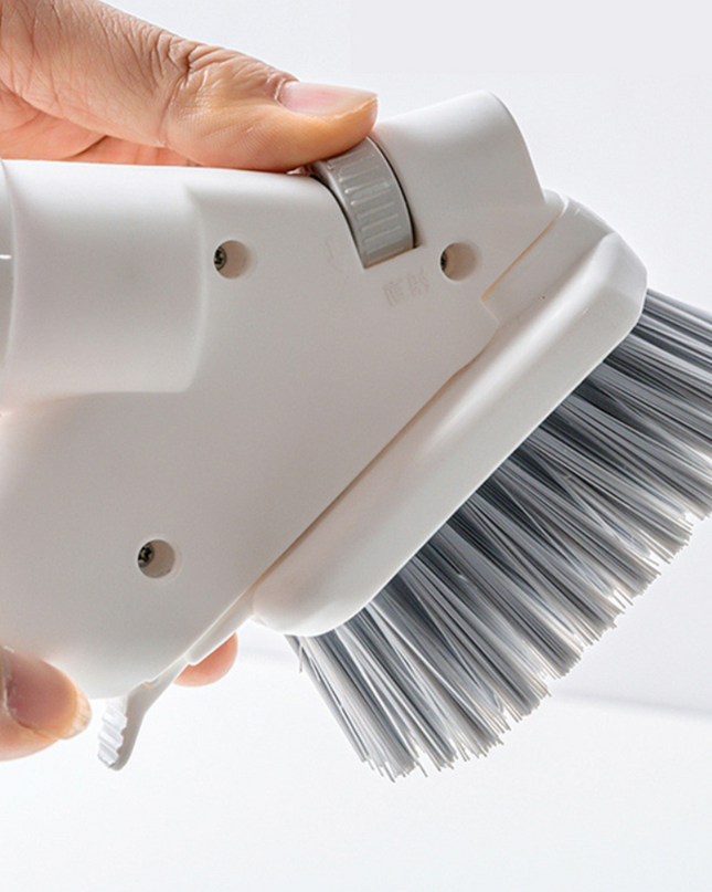 Ergonomiczna szczotka do płytek łazienkowych 4 w 1 z dozownikiem mydła do łatwego czyszczenia łazienki 3