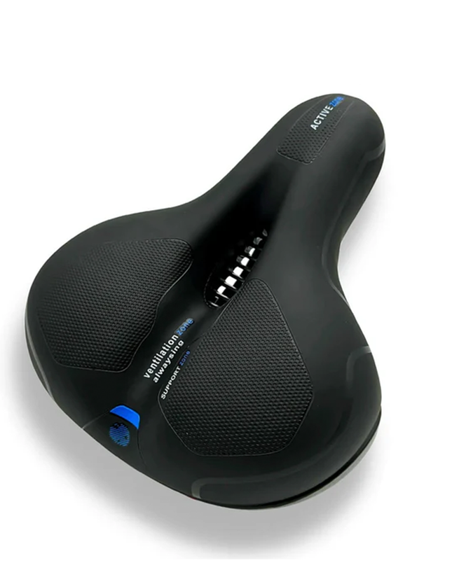 Ergonomiczne siodełko rowerowe z żelową wyściółką i amortyzującą konstrukcją zapewniającą komfortową jazdę na rowerze 8