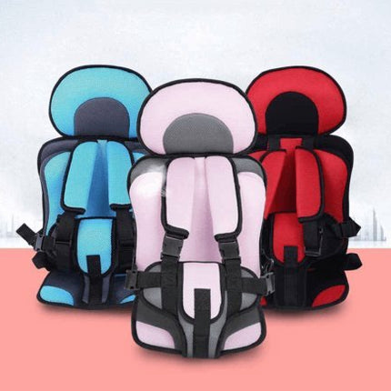 Ergonomiczny Fotelik Dziecięcy Podróżny z Regulowanymi Pasami – Kompaktowy i Bezpieczny, Różowy, Czerwony, Niebieski, Pomarańczowy, Szary, Błękitny 1