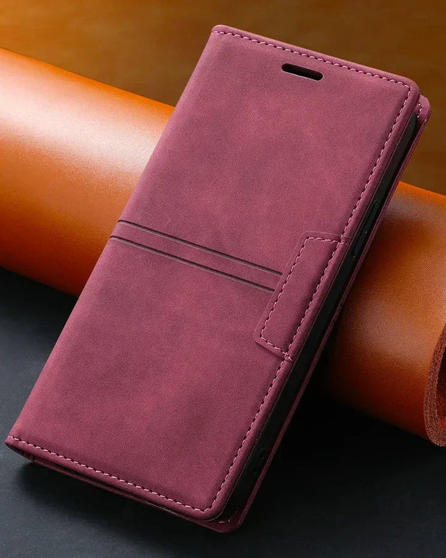 Etui na Telefon Google Pixel, Skórzane Portfel z Miejscem na Karty, Magnetyczne Zamknięcie, Wytrzymałe i Stylowe 4