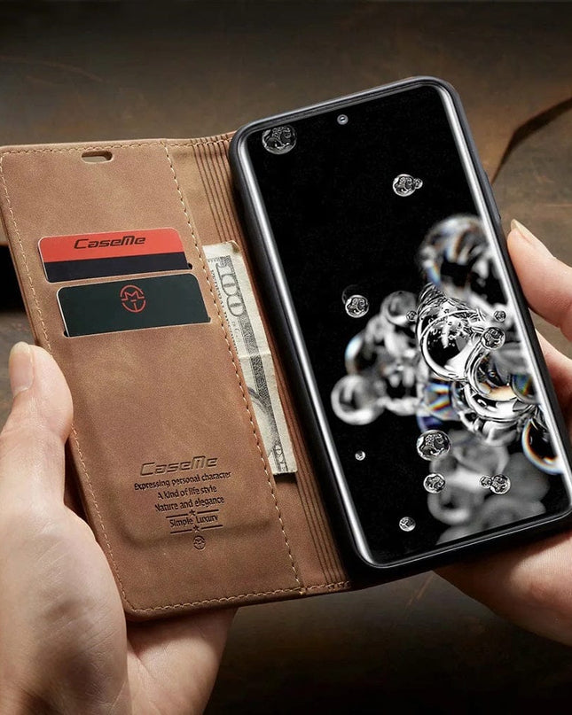 Etui na Telefon Samsung Galaxy 2w1 z Portfelem i Miejscem na Karty – Sztuczna Skóra, Różne Kolory 1