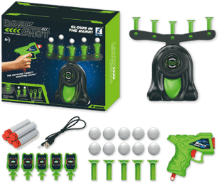 Floating Target Shooting Game with Glow-in-the-Dark Targets and Adjustable Difficulty – Indoor/Outdoor Fun for All Ages 0