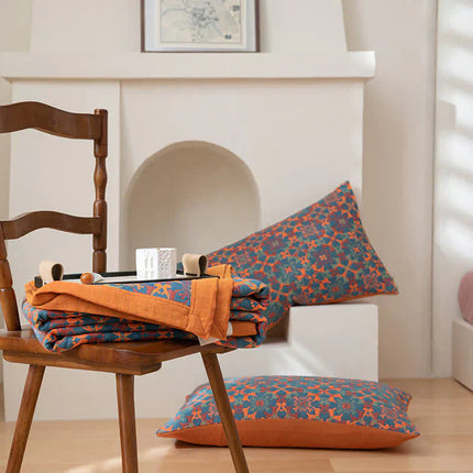 FloralQuilt – bawełniana kołdra z kwiatowymi motywami – elegancka i wygodna do Twojej sypialni 5