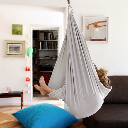 Fotel hamakowy dla dzieci – wiszący fotel w stylu kokonu do użytku wewnątrz pomieszczeń, do sypialni i pokoi zabaw – 100 cm x 280 cm 0