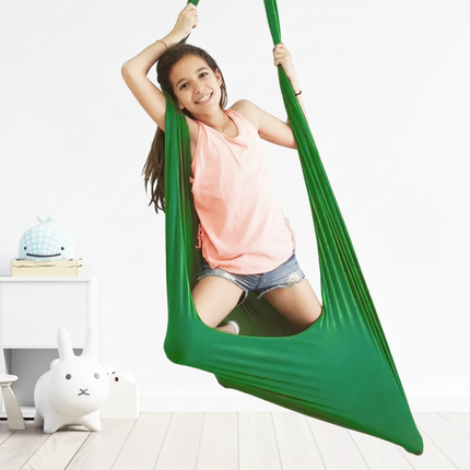 Fotel hamakowy dla dzieci – wiszący fotel w stylu kokonu do użytku wewnątrz pomieszczeń, do sypialni i pokoi zabaw – 100 cm x 280 cm 2
