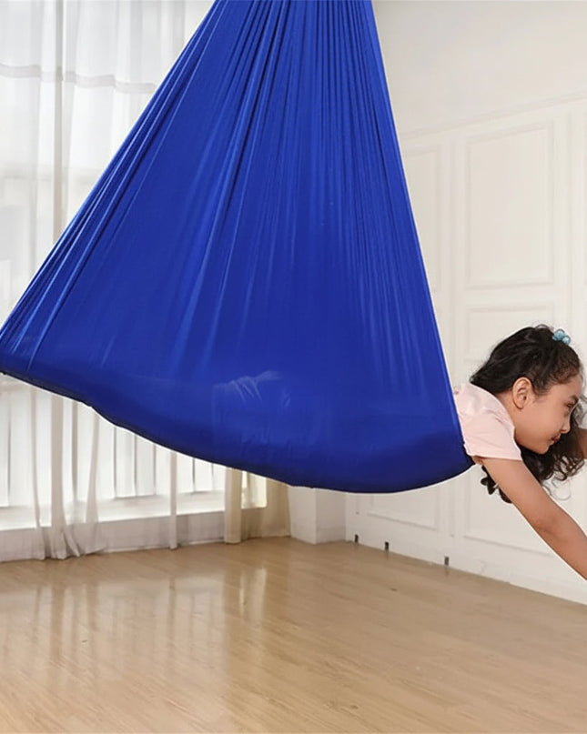 Fotel hamakowy dla dzieci – wiszący fotel w stylu kokonu do użytku wewnątrz pomieszczeń, do sypialni i pokoi zabaw – 100 cm x 280 cm 3