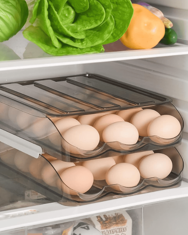 FreshNest – luksusowy organizer na jajka z możliwością układania w stosy i wydajnym przechowywaniem jajek 0