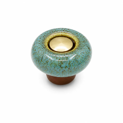 Gałka meblowa ceramiczna z gładkim wykończeniem w zaokrąglonym designie, idealna do szafy 8