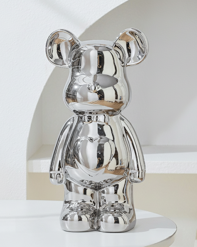 Elegancka figura misia – stylowa i nowoczesna dekoracja – idealna do salonu, biura lub pokoju dziecka – dodaje uroku i charakteru wnętrzu