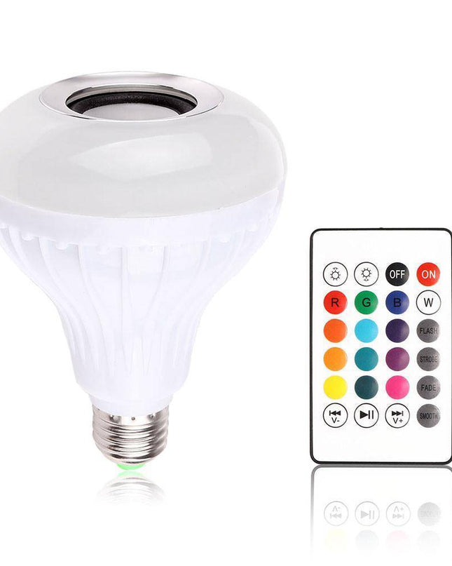 Głośnik Bluetooth LED z Kolorowym Oświetleniem – Przenośny Głośnik Bezprzewodowy z Energooszczędnym Oświetleniem RGBW 0