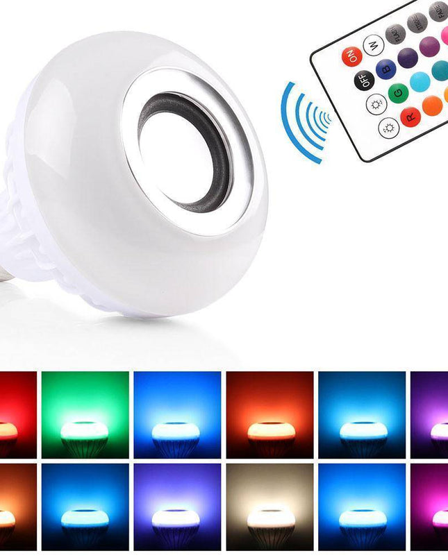 Głośnik Bluetooth LED z Oświetleniem RGB, Przenośny Głośnik Bezprzewodowy z Zdalnym Sterowaniem, Energooszczędny 3W 3