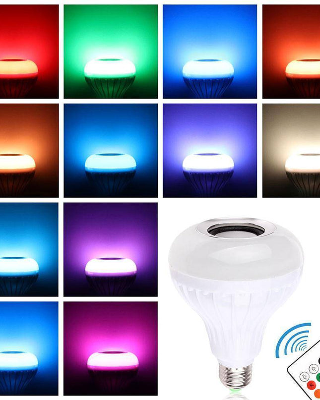 Głośnik Bluetooth LED z Oświetleniem RGB, Przenośny Głośnik Bezprzewodowy z Zdalnym Sterowaniem, Energooszczędny 3W 4