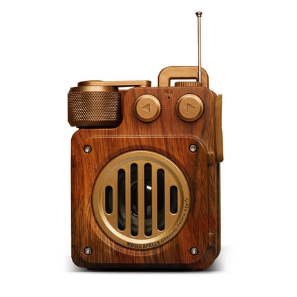 Głośnik Bluetooth Retro z Głębokim Basem – Estetyka Dark Academia 0