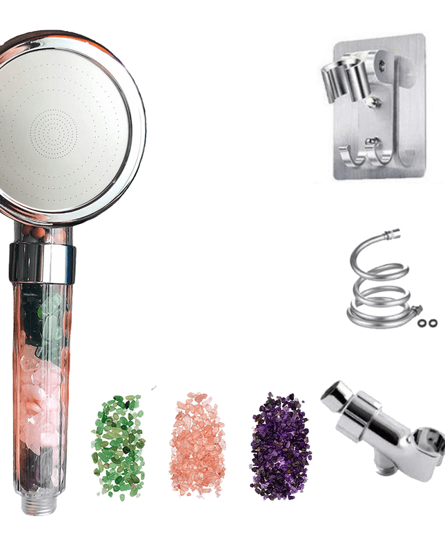 Głowica prysznicowa MineralHarmony – kompaktowa i wydajna – odświeża wrażenia z kąpieli dzięki filtracji mineralnej 3