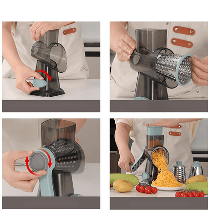 GrateMaster | Krajalnica obrotowa 3 w 1 do sera i warzyw 2