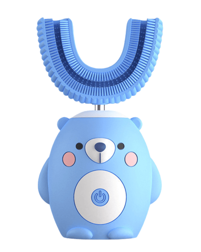 Gryzak Silikonowy dla Niemowląt – Ergonomiczny Gryzaczek na Ząbkowanie w Kolorze Niebieskim, Żółtym i Różowym 0