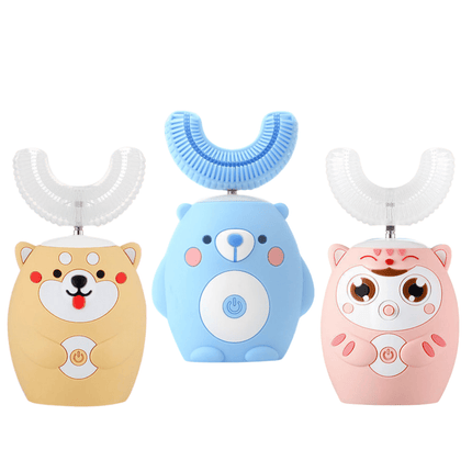 Gryzak Silikonowy dla Niemowląt – Ergonomiczny Gryzaczek na Ząbkowanie w Kolorze Niebieskim, Żółtym i Różowym 1