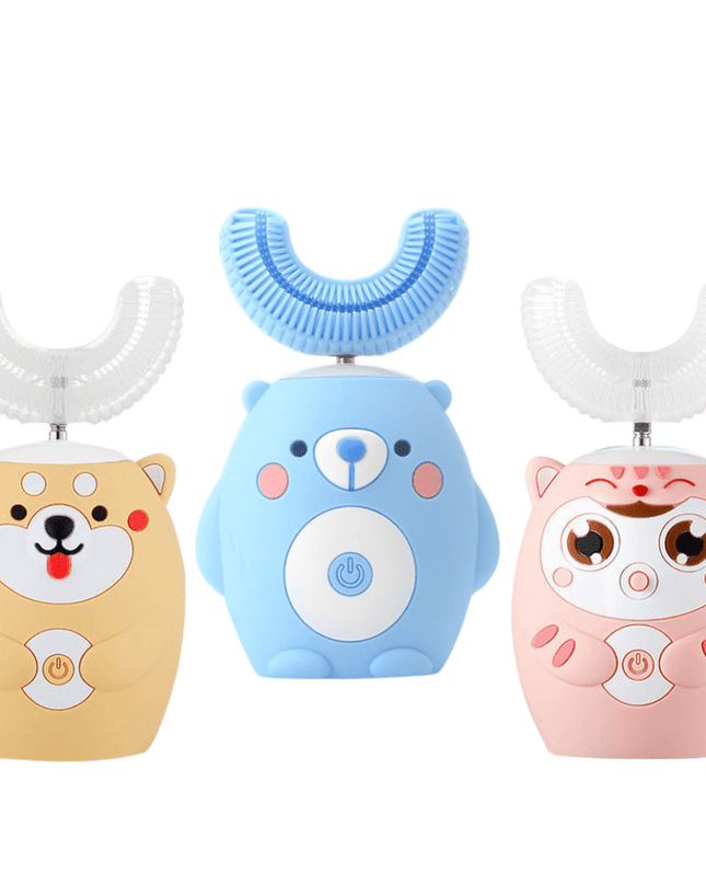 Gryzak Silikonowy dla Niemowląt – Ergonomiczny Gryzaczek na Ząbkowanie w Kolorze Niebieskim, Żółtym i Różowym 1