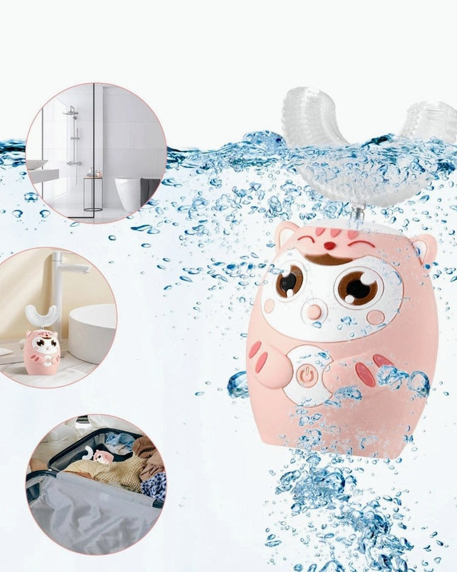 Gryzak Silikonowy dla Niemowląt – Ergonomiczny Gryzaczek na Ząbkowanie w Kolorze Niebieskim, Żółtym i Różowym 2