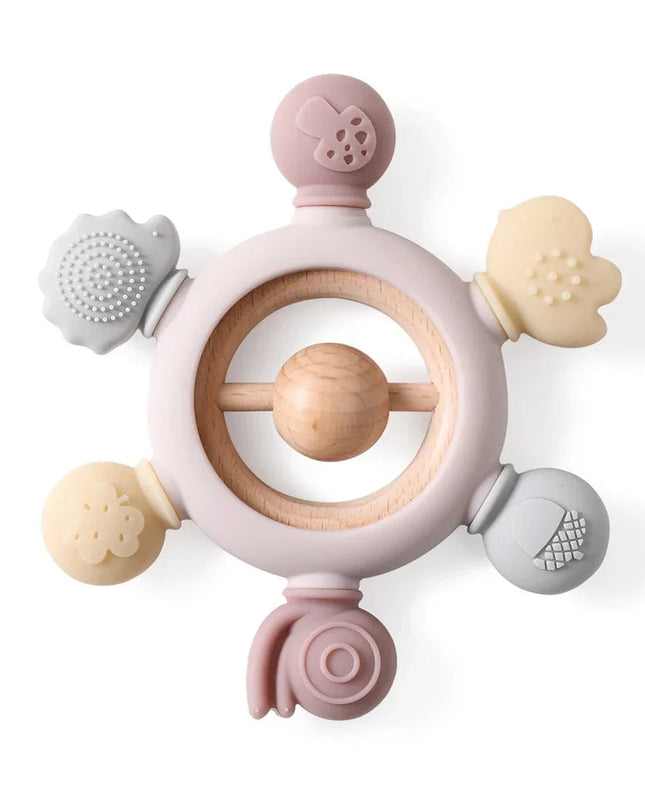 Gryzak dla Niemowląt z Silikonu Bez BPA – Leśny Gryzak na Ząbkowanie, Miękki Gryzaczek dla Niemowlaka 0