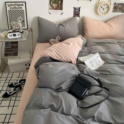 HueSoft | Zestaw poszewek na kołdrę z mikrofibry w kolorze białym 1