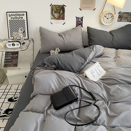 HueSoft | Zestaw poszewek na kołdrę z mikrofibry w kolorze białym 2