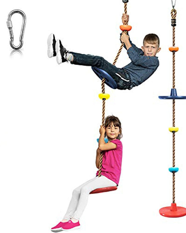 Huśtawka na Drzewo z Liną Wspinaczkową i Podestami 7