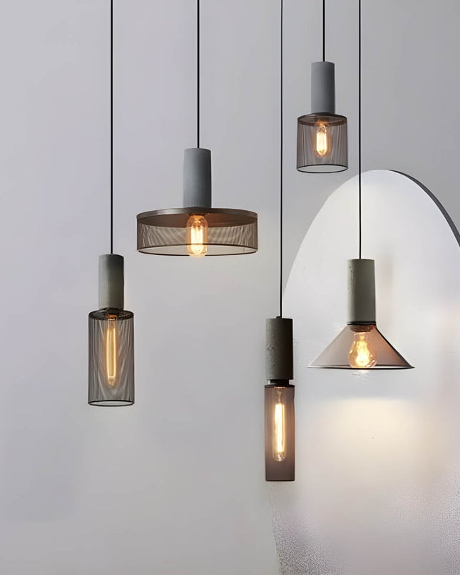 Industrialna Lampa Wisząca w Stylu Loftowym z Żelaza i Betonu – Regulowana Długość, Idealna Lampa do Salonów i Nad Stół 2